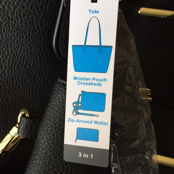 Saffiano 3 Piece HandBag Set - Picture 6 of 8